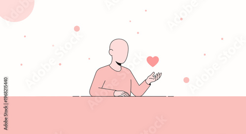 Person Offering Heart Symbol, Love Concept, Romantic Gesture