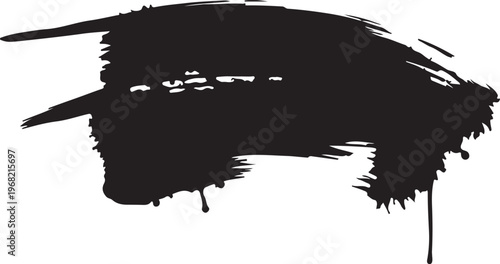 A black and white image of a dog's face