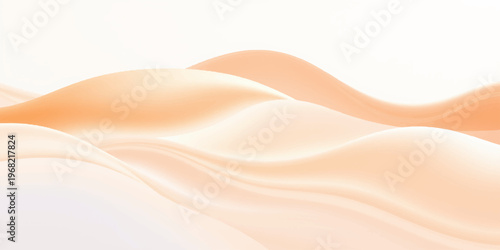 Luxury abstract golden background with soft flowing pink silk waves and smooth satin fabric texture featuring shiny decorative curves in a vector illustration backdrop pattern