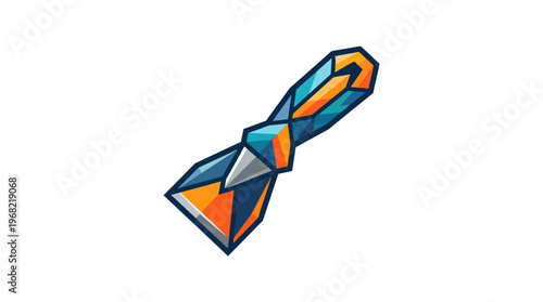 Colorful Geometric Tie Accessory.