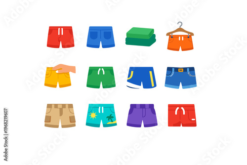 Collection of diverse shorts for various occasions and styles