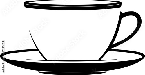 Elegant White Porcelain Teacup