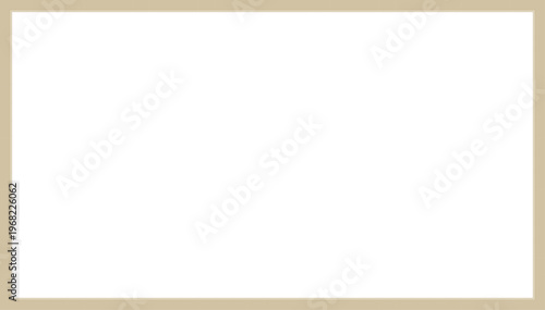Elegant Classic Double Border Frame in Neutral Beige with Clean Minimal Design PNG
