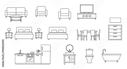 Architecture & Furniture CAD Vector – Interior & Home Design Project
