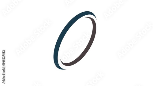 oval logo animation footage design