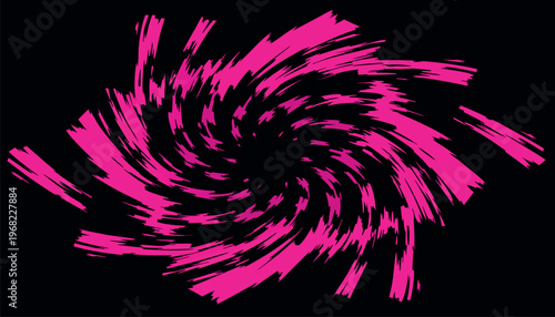 Abstract Swirl Energy Background Set with Colorful Spiral Vortex and Paint Splash Elements