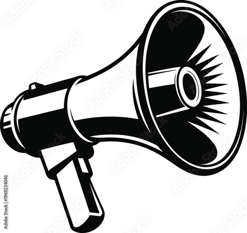 Megaphone loudspeaker sound amplifier public