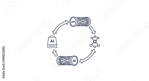 Aluminum Cycle Depicted with Arrows and Chemical Symbols.