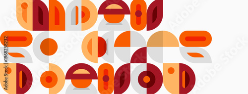 Abstract graphic design features text indeed so ideas do. Warm colors dominate composition, creating retro aesthetic. Simple shapes form letters.