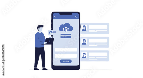 Cloud-Based Mobile App for User Management and Data Storage.