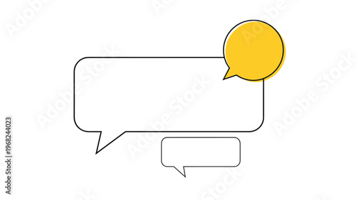 Rating icon showing five stars inside a speech bubble with the fifth star marked with a number one to indicate a low satisfaction level.