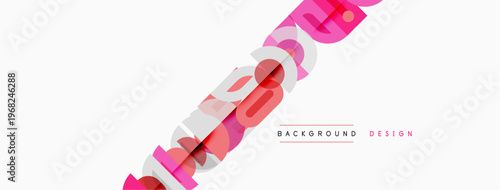 Abstract geometric shapes, vibrant colors, dynamic composition. Modern design element, suitable background texture. Clean lines, simple forms.