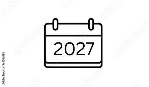 “Editable line calendar vector icon with date and schedule for planner, organization, and UI, web, mobile app design”