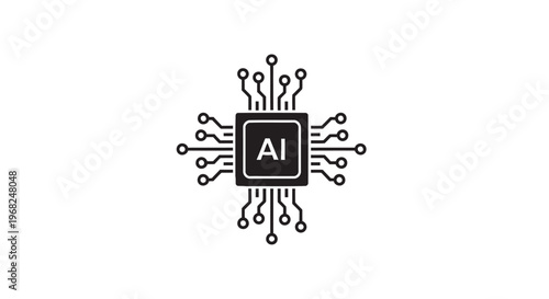 Artificial Intelligence Chip - A Modern Technological Marvel.