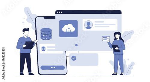 Cloud Storage and Database Management on Mobile and Desktop Devices.