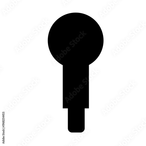 Keyhole icon vector 