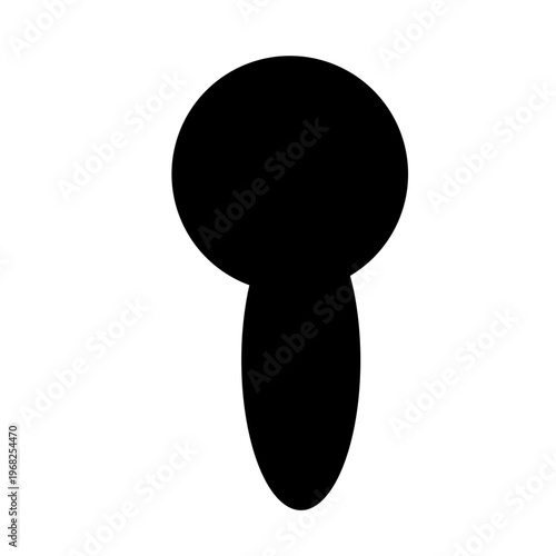 Keyhole icon vector 