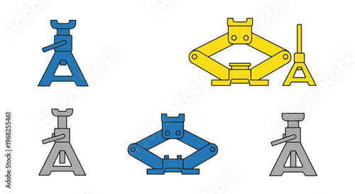 Jack Stand Line art vector minimal abstract creative illustration