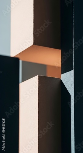 Abstract Geometric Shapes and Forms Composition.