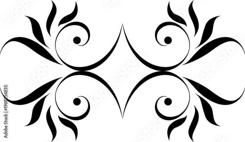 black and white set of delimiters for text, dividers