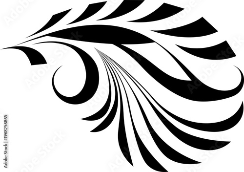 black and white set of delimiters for text, dividers