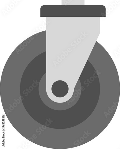 Cart trolley wheel icon vector concept for web or mobile apps.