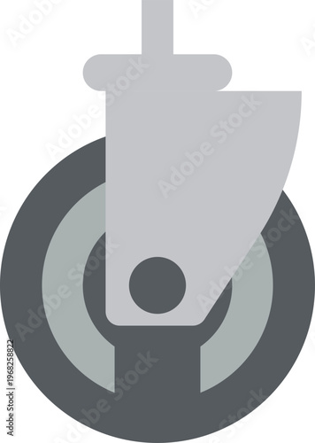 Cart trolley wheel icon vector concept for web or mobile apps.