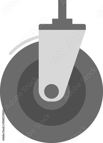 Cart trolley wheel icon vector concept for web or mobile apps.
