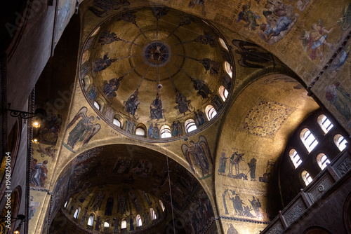 Views from St Mark's Basilica in Venice, Italy