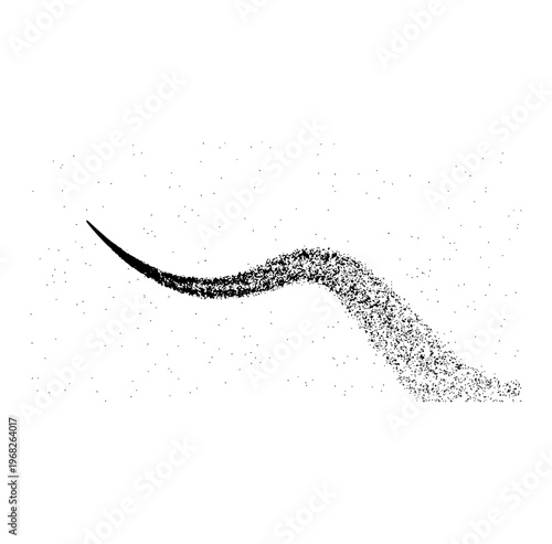 Abstract Black Particle Wave Flow Minimal Background