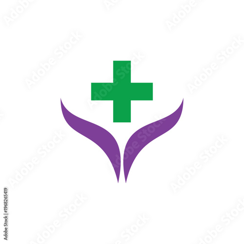 Medical Cross illustration Logo template