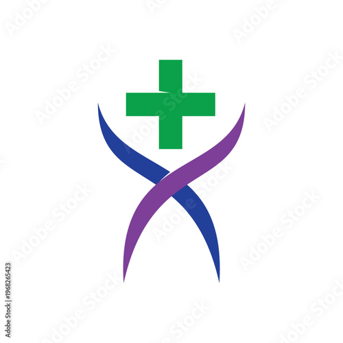 Medical Cross illustration Logo template