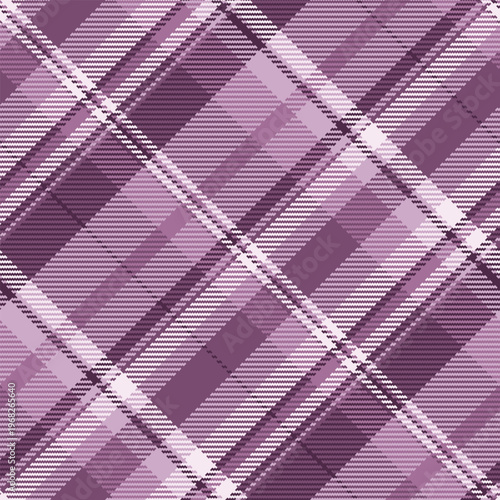 Uniform fabric tartan texture, service textile plaid seamless. Direct vector pattern check background in pink and light colors.