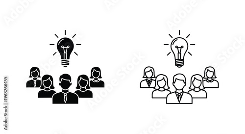 Innovative Team Ideas & Creative Leadership Solutions Vector