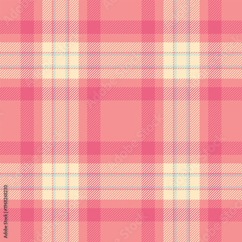 Hanukkah background textile pattern, styled texture fabric tartan. Paper plaid seamless vector check in red and bisque colors.