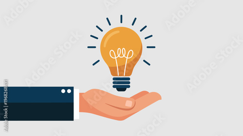 hand drawing light bulb