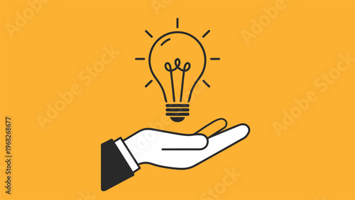 hand holding light bulb