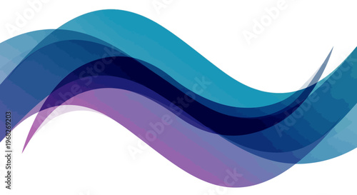 Colorful wavy abstract graphic design element.