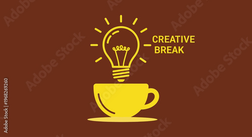 Creative Break Light Bulb Coffee Cup.
