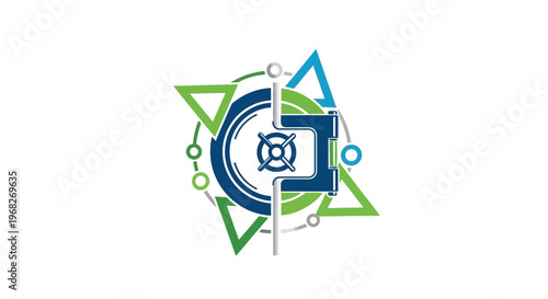 Geometric shapes and symbols design.