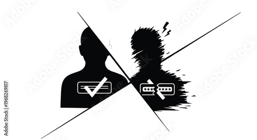 approved versus rejected user profile icons