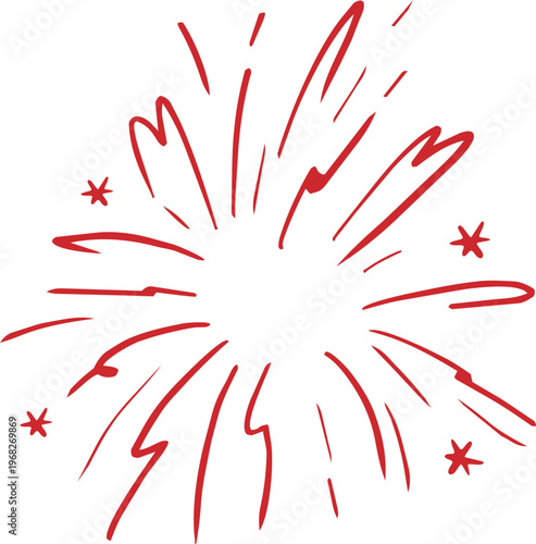 Crayon firework spark confetti and pastel stars,  chalk texture burst firecracker.