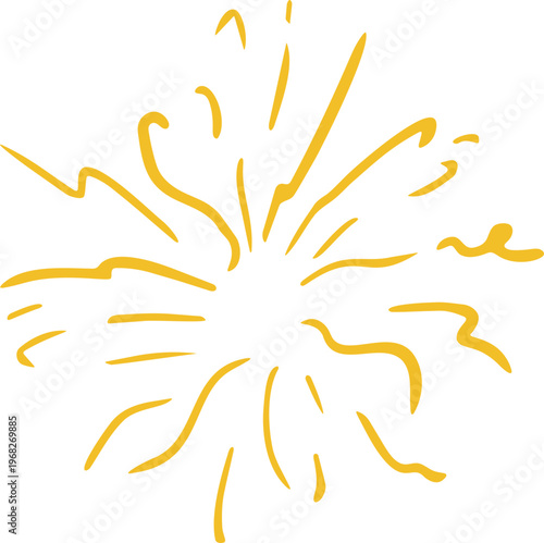 Crayon firework spark confetti and pastel stars,  chalk texture burst firecracker.