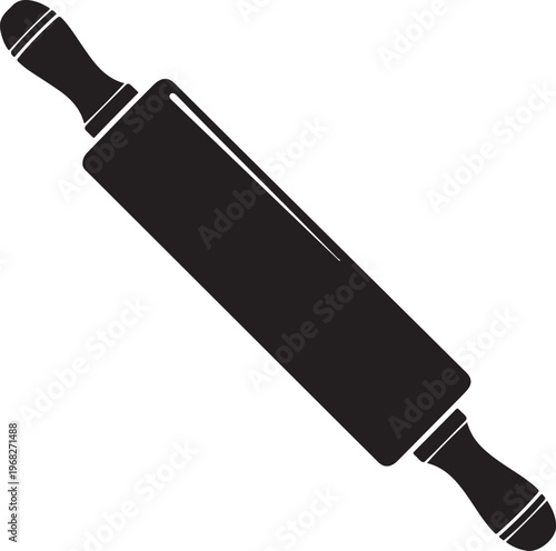 Road side merchant with food cart silhouette vector