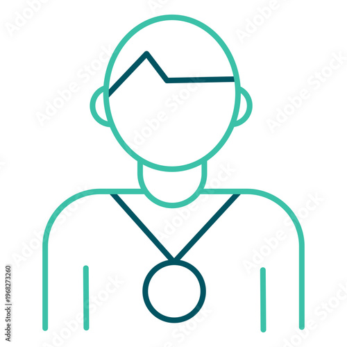 Award Winner Medal Portrait