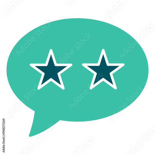 Speech Bubble Rating Stars