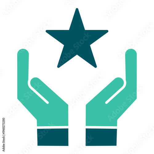 Hands Holding Star Success