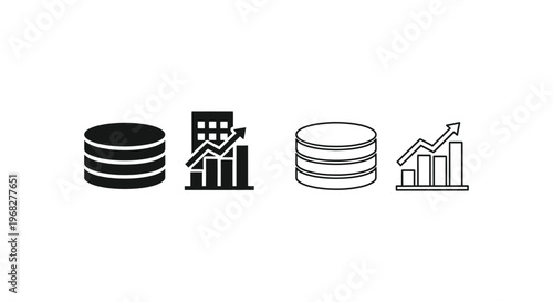 Data Analytics Drives Business Growth Solutions Vector