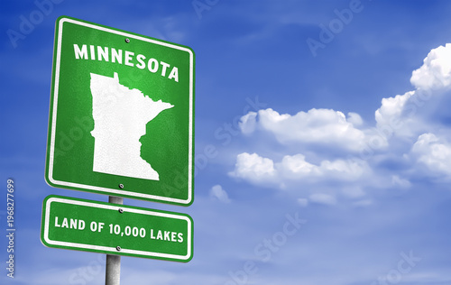 Minnesota road sign