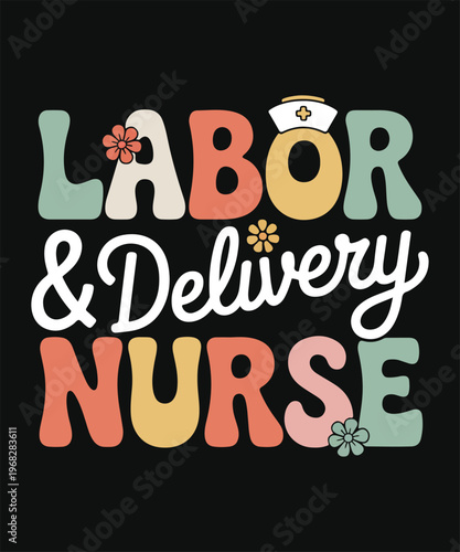 labor and delivery nurse cute maternity nurse t shirt design